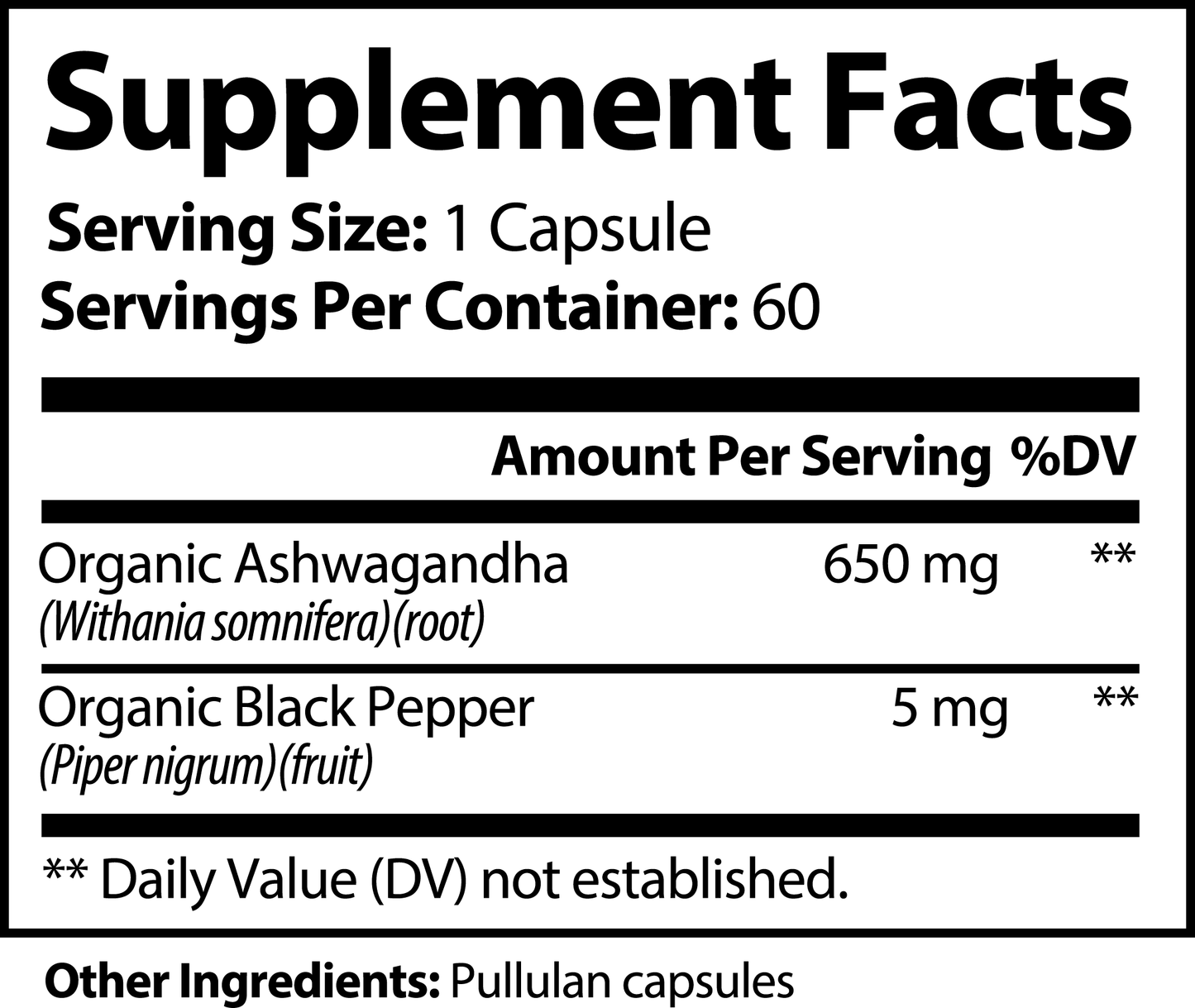 Ashwagandha – High-Potency Organic Root Powder & Extract – Stress Relief, Cortisol Support & Energy Booster – Adaptogen for Mood & Sleep – Non-GMO, Vegan,60 count