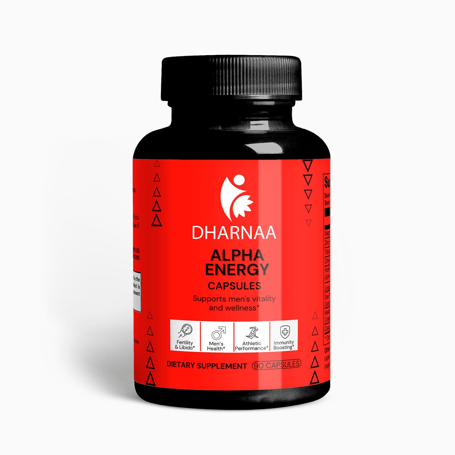 Alpha Energy – Men's Vitality Support Supplement | 90 Capsules | Boost Stamina, Strength & Performance | Natural Testosterone & Energy Enhancer | Supports Muscle Growth & Endurance