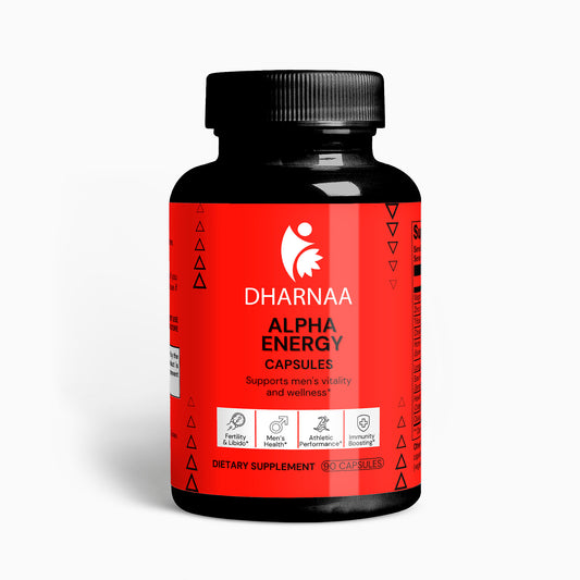 Alpha Energy – Men's Vitality Support Supplement | 90 Capsules | Boost Stamina, Strength & Performance | Natural Testosterone & Energy Enhancer | Supports Muscle Growth & Endurance