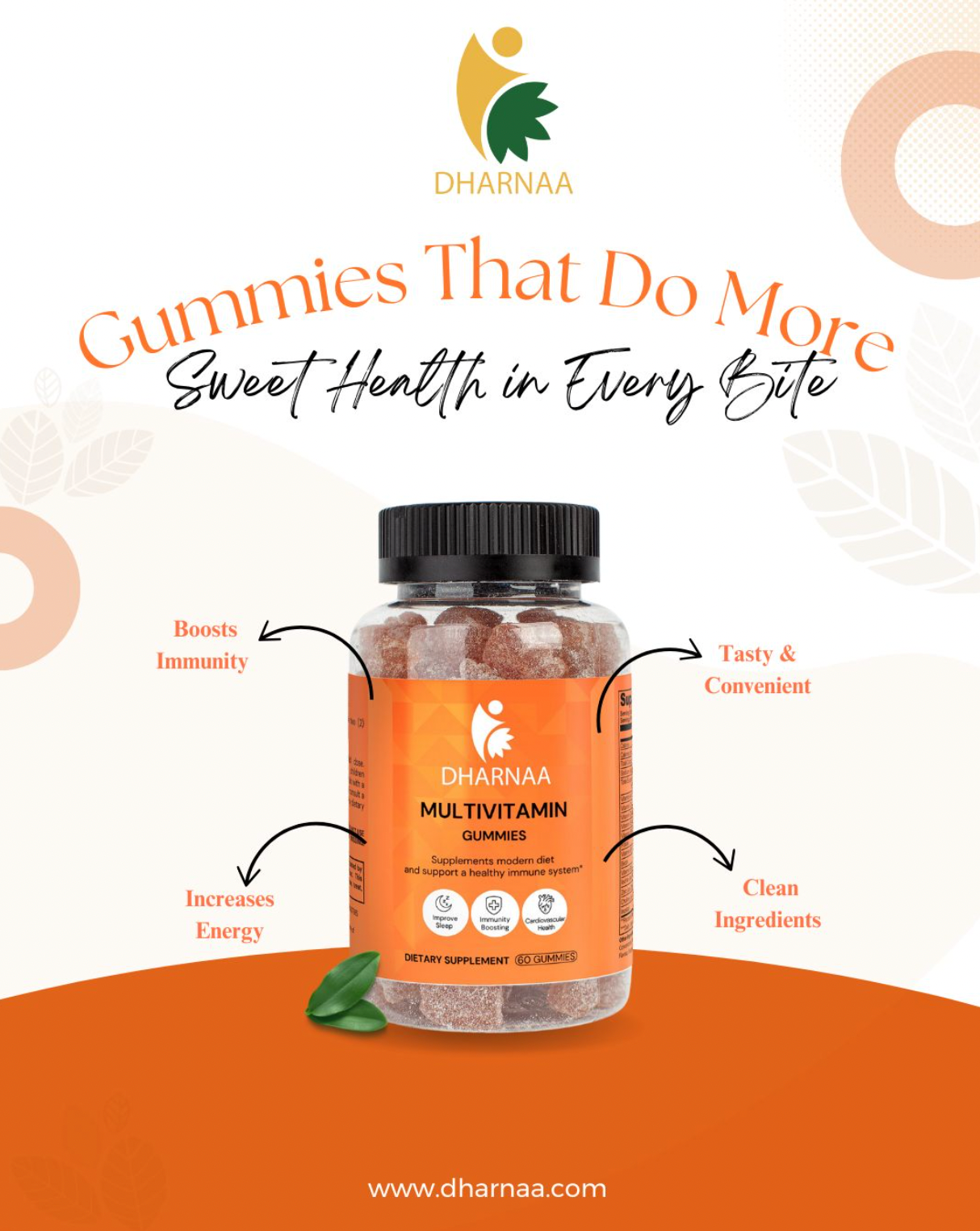 Multivitamin Bear Gummies for Adults – Supports Energy, Immune Health & Overall Wellness – Delicious, Chewable Vitamins with Essential Nutrients – Non-GMO, Gluten-Free, Vegan-Friendly, 60 count